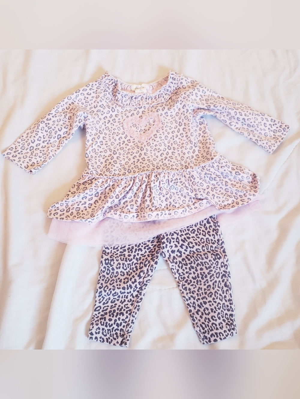 6 Month Girls Leopard Print Outfit